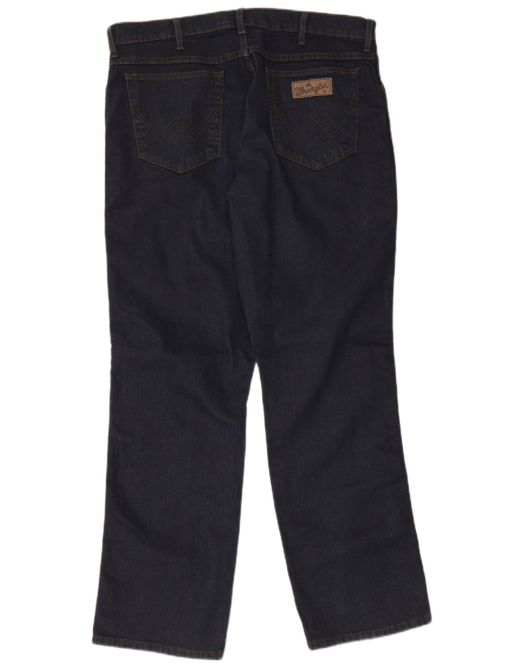 WRANGLER Straight jeans til mænd W38 L32 Marineblå bomuld