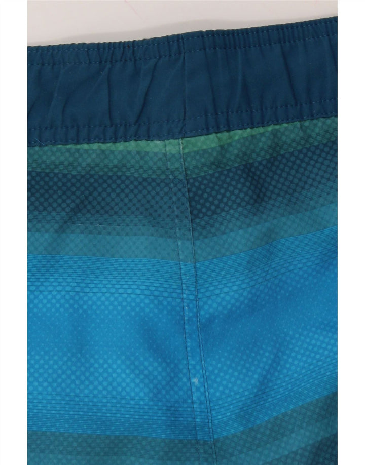 ADIDAS Mens Swimming Shorts Small  Blue Striped Polyester Vintage Adidas and Second-Hand Adidas from Messina Hembry 