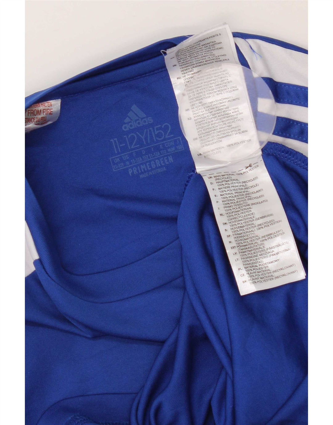 Adidas Boys Aeroready T-Shirt Top 11-12 År Blå Polyester