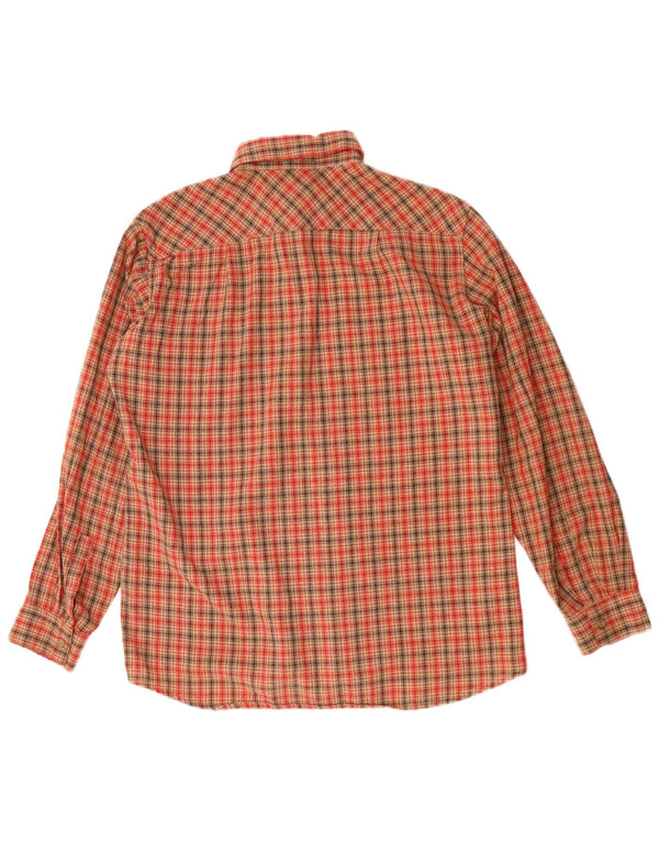 Ivy Oxford herre flannelskjorte medium rød ternet