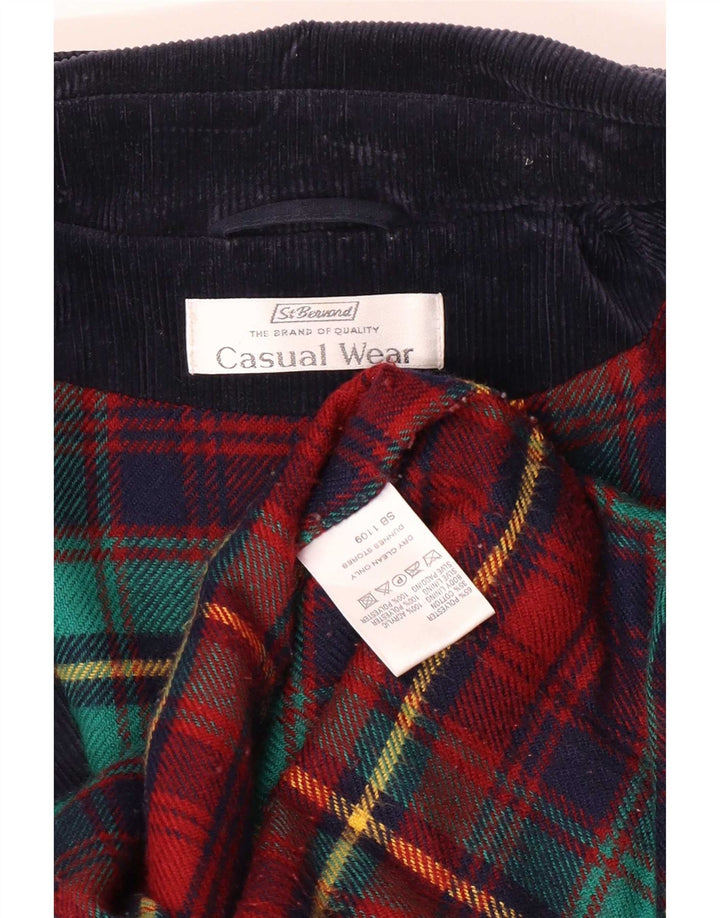 St. Bernard Dame Hooded Parka Jacket UK 18 XL Navy Blue Polyester