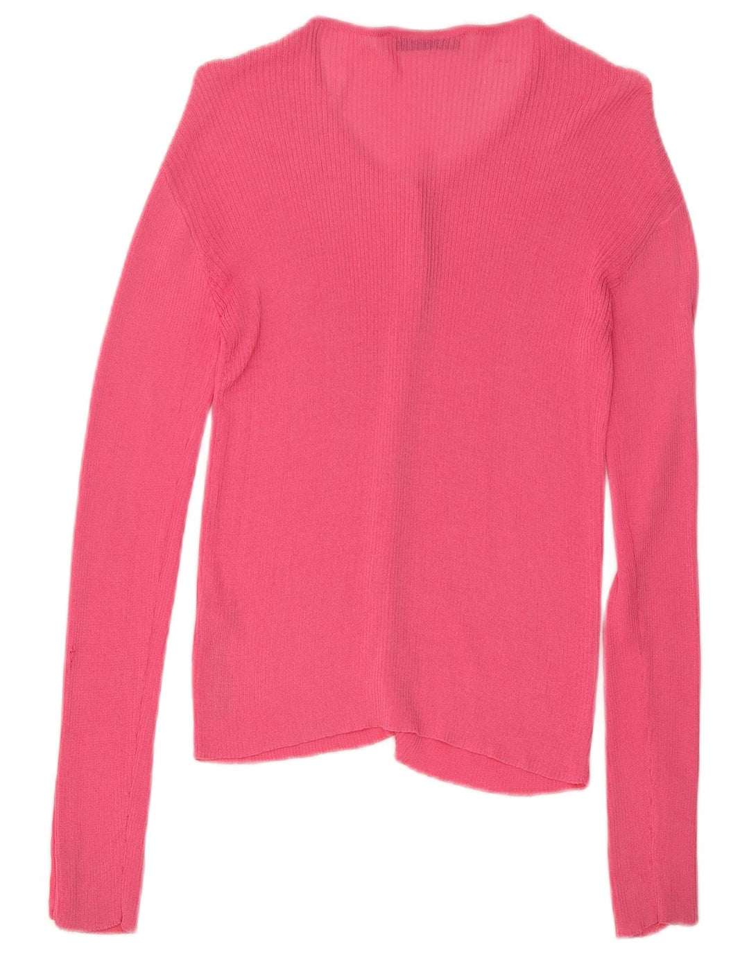 Zara Dame Cardigan Sweater UK 14 Medium Pink Viscose