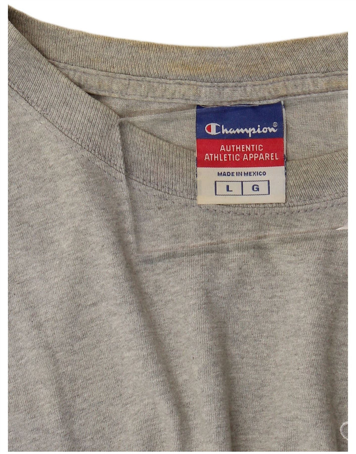 CHAMPION Herre T-Shirt Top Stor grå Flecked Bomuld
