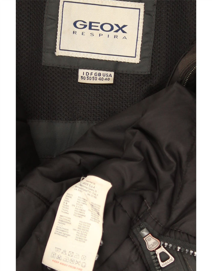 Geox Herre Respira Utility Jacket UK 40 Stor Grå Polyamid