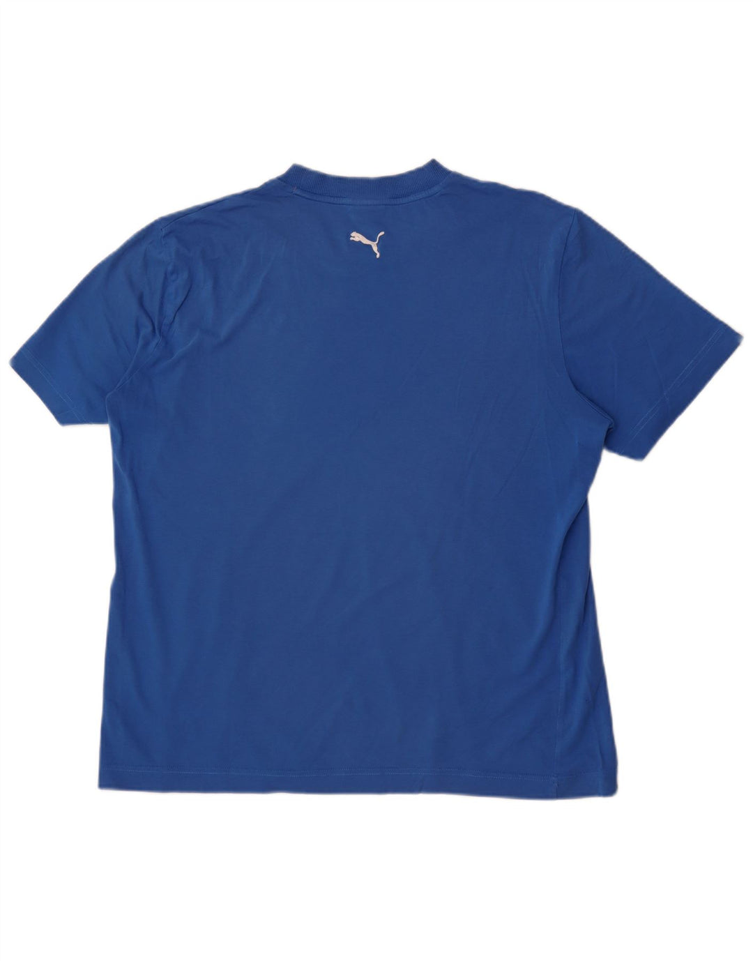 Puma Herre Grafisk T-Shirt Top Stor Blå Bomuld