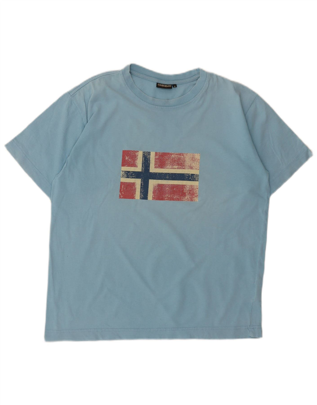 NAPAPIJRI Herre Geographic Grafisk T-Shirt Top Medium Blue