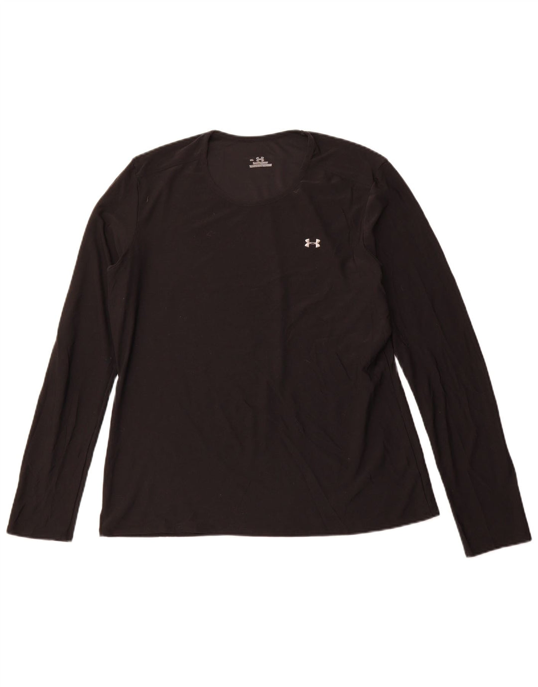 UNDER ARMOUR Dame Top Langærmet UK 14 Stor Sort Polyester