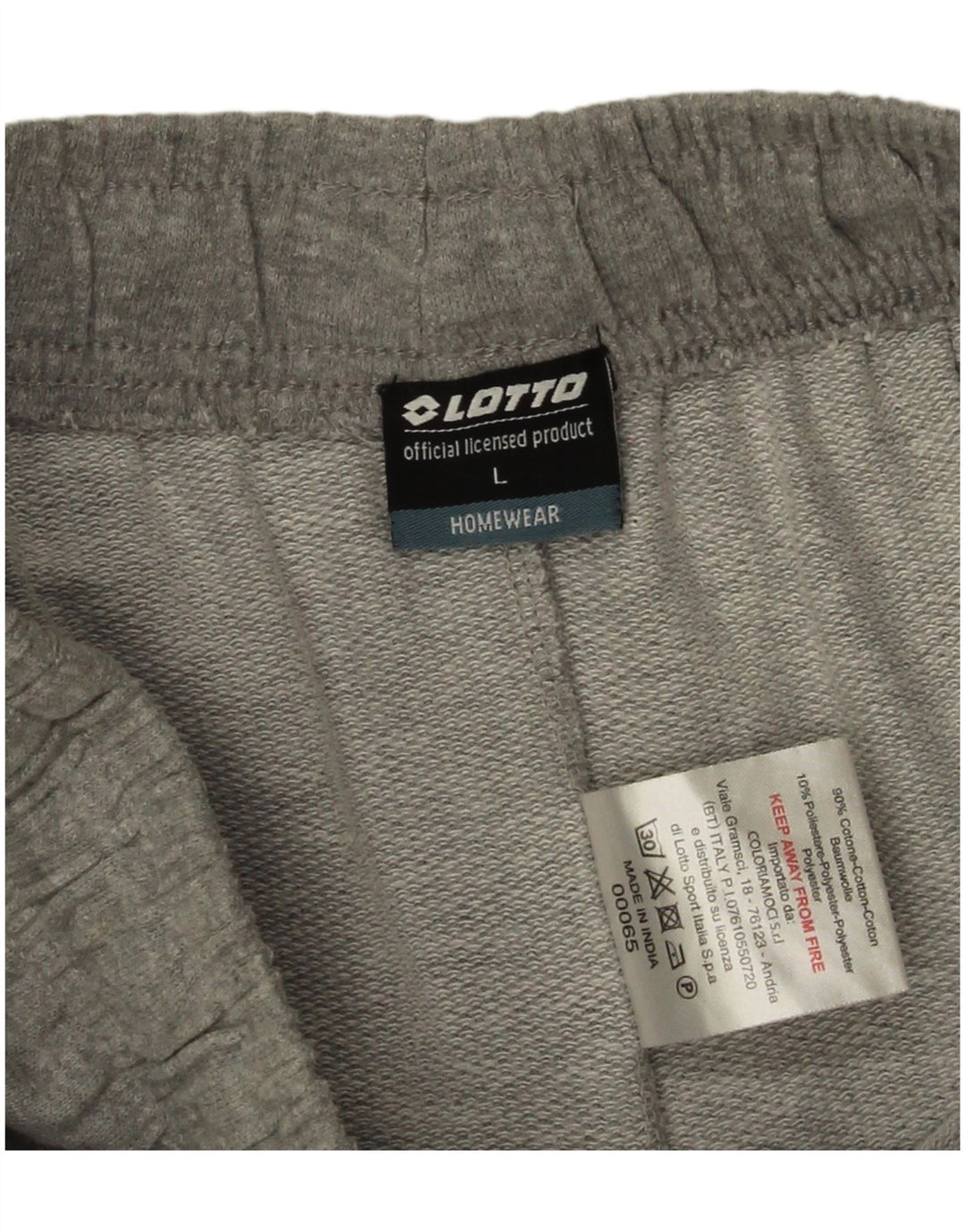 Lotto Herre Sportshorts Stor Grå Flecked Bomuld