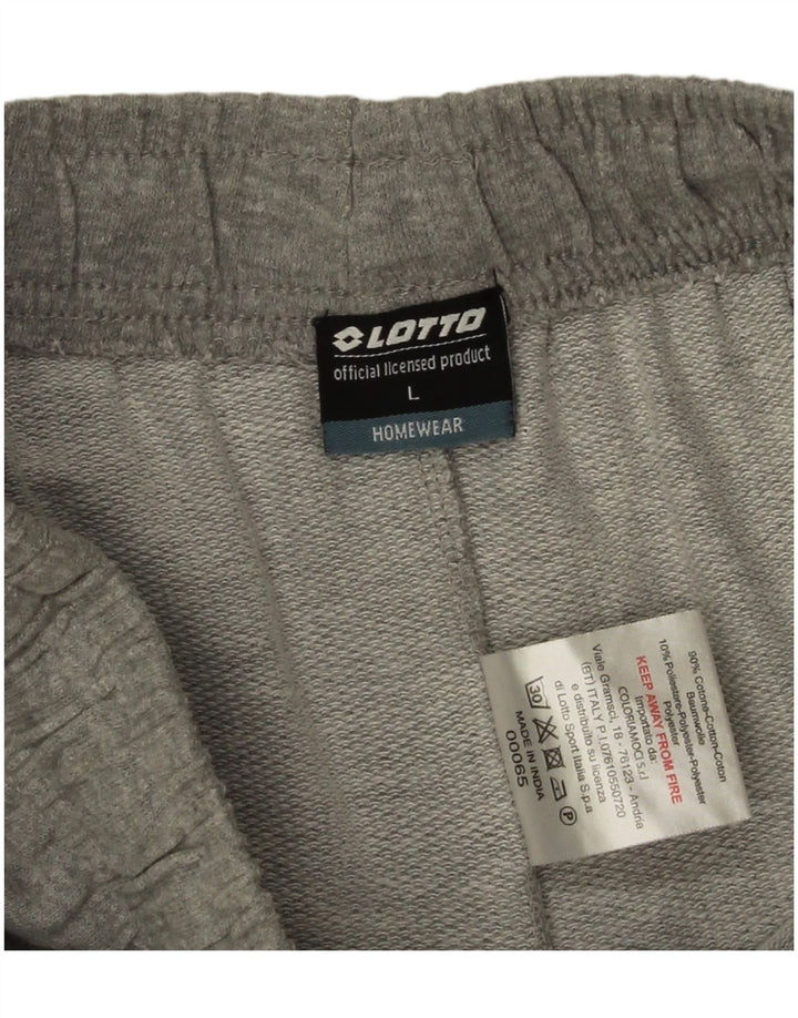 Lotto Herre Sportshorts Stor Grå Flecked Bomuld