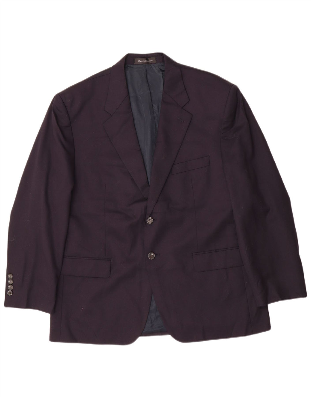 Chaps Herre 2-knaps blazerjakke UK 42 XL Marineblå Uld