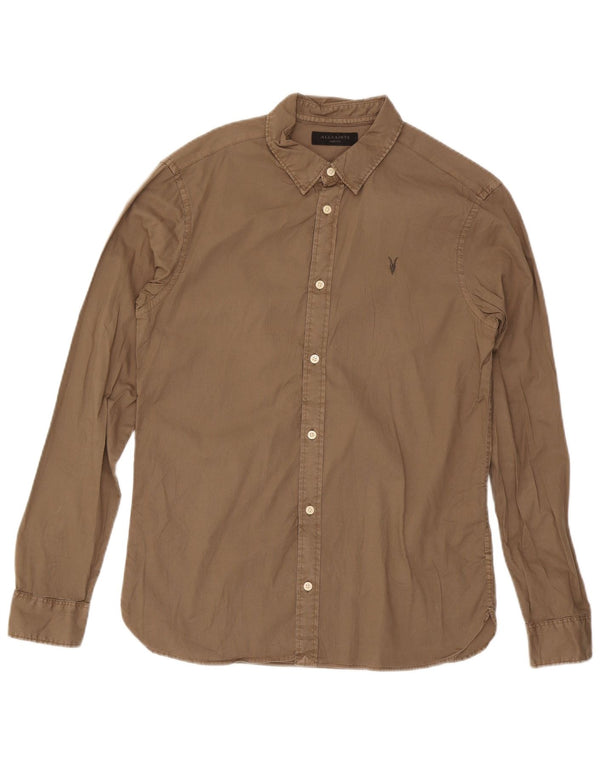 All Saints Herreskjorte Medium Brun Bomuld