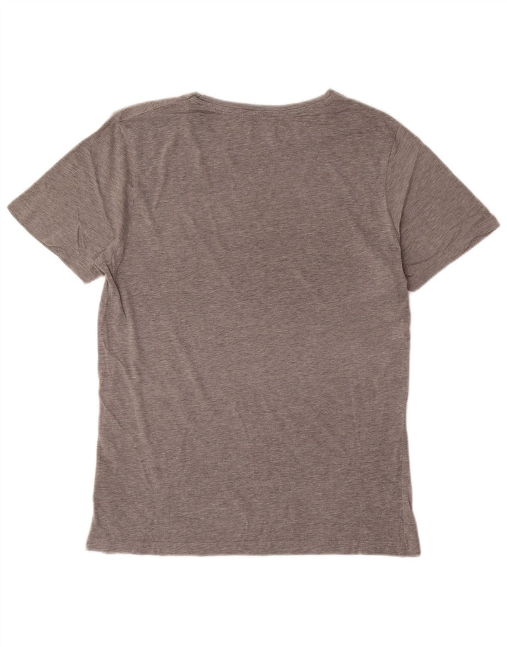 Jack & Jones Herre grafisk T-shirt Top mellemgrå bomuld