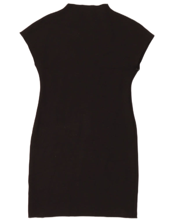 Zara Womens Sheath Dress UK 14 Large Black