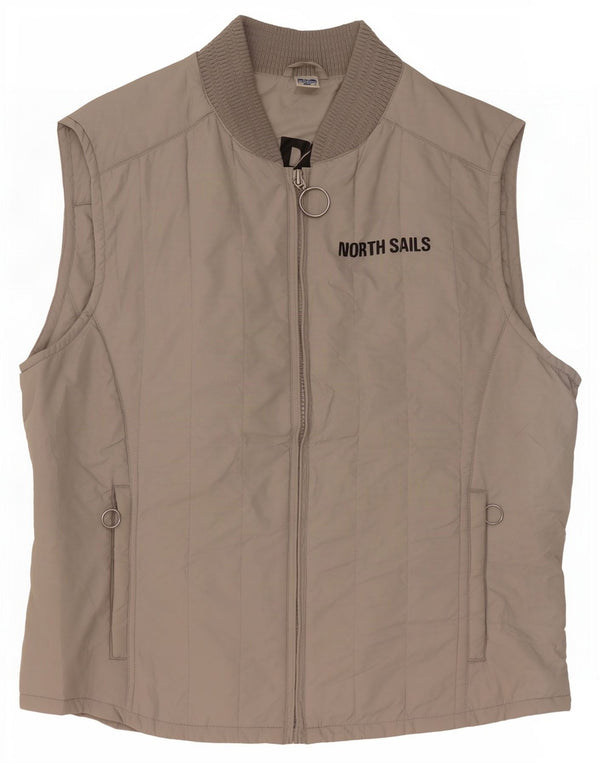 North Sails Herre Polstret Gilet UK 42 XL Beige Polyamid