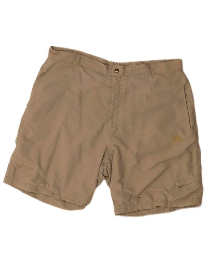 Adidas Herre Cargo Shorts XL W38 Beige Polyamid