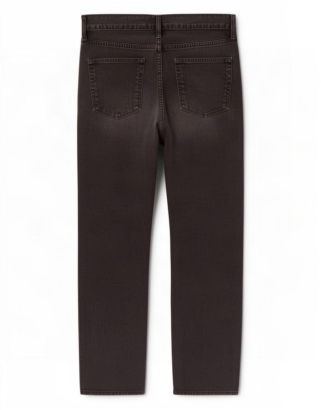 Marks & Spencer Herre Regular Straight Jeans W34 L29 Sort Bomuld