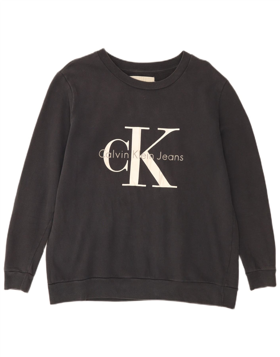 CALVIN KLEIN JEANS Grafisk sweatshirt til mænd, lille sort
