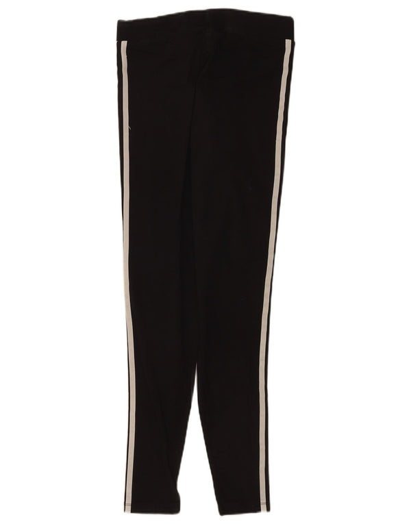 Adidas Womens Leggings UK 10 Small Black Cotton