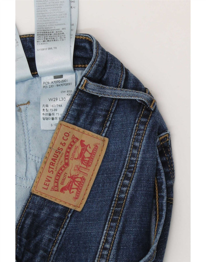 Levi's Dame 712 Slim Jeans W29 L30 Blå Lyocell