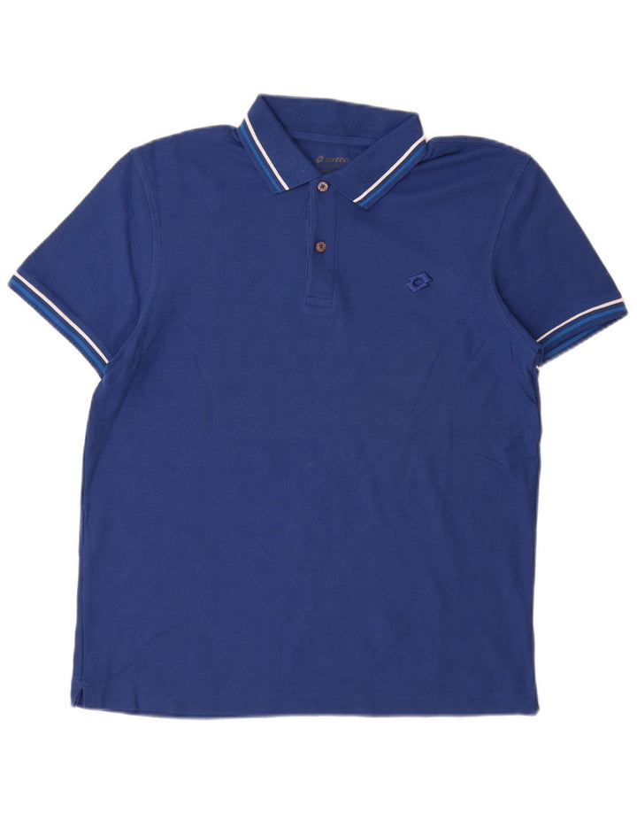 Lotto Herre Polo Shirt Medium Blå Bomuld