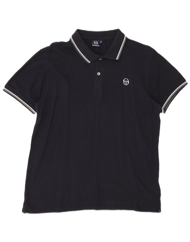 Sergio Tacchini herre poloshirt Medium marineblå bomuld
