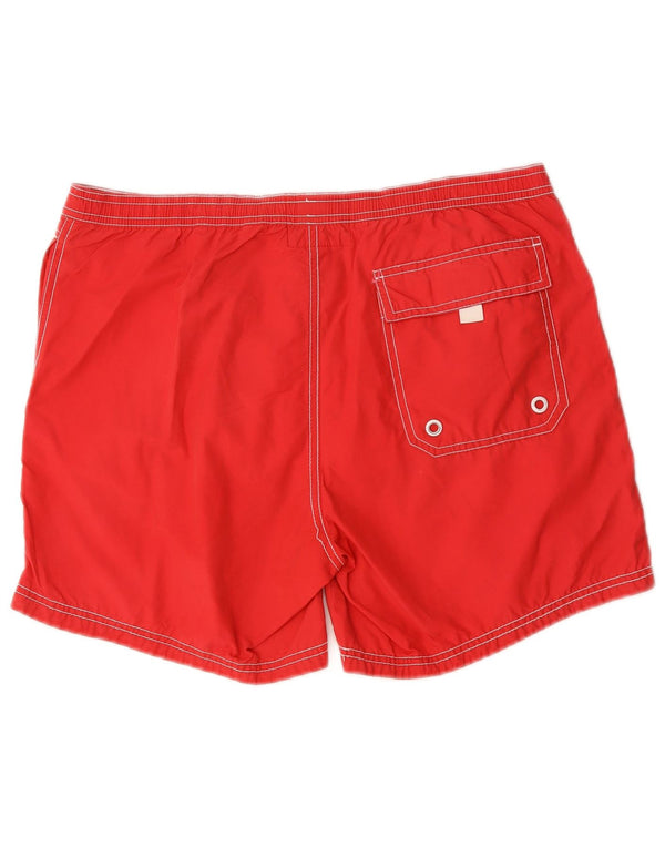 Jack Wills Herre grafiske svømmeshorts Medium rød bomuld