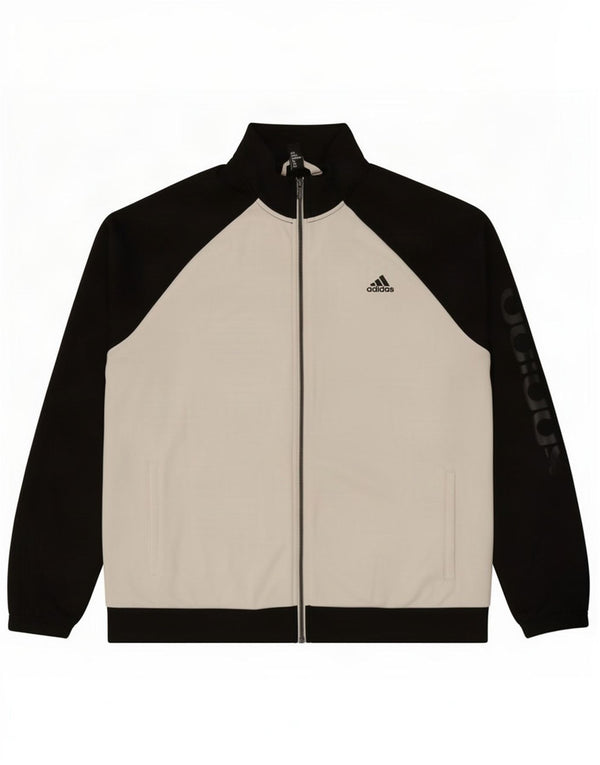 Adidas Træningsdragt til mænd Topjakke UK 48/50 XL Sort Colourblock Polyester