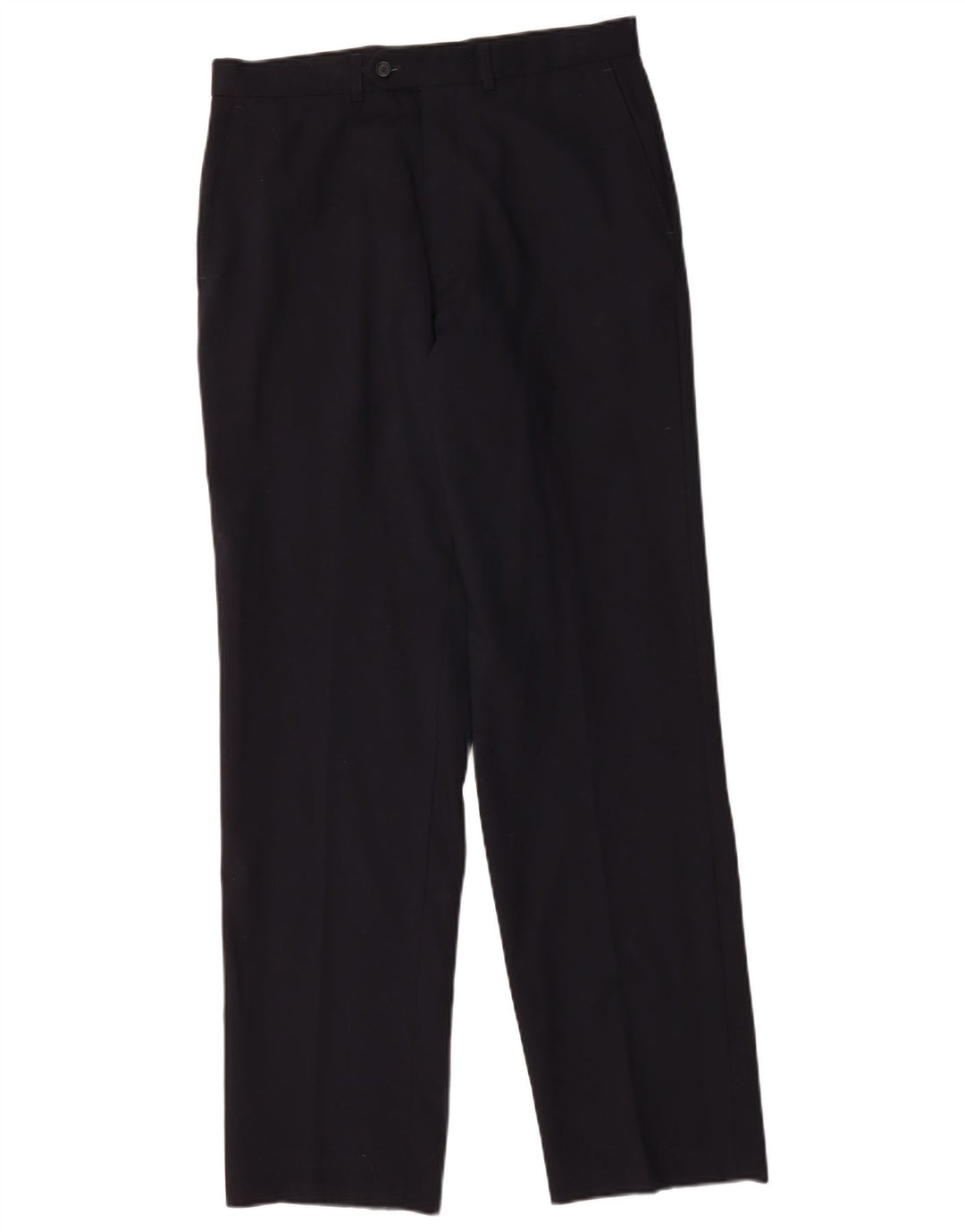 Marks & Spencer Straight Casual Bukser til mænd W32 L33 Marineblå Uld