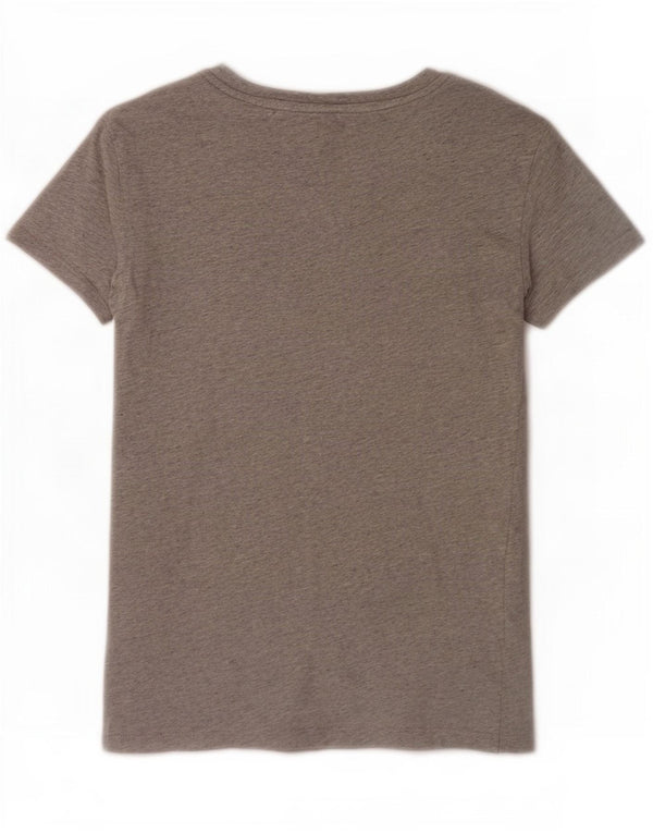Levi's Grafisk T-shirt top til kvinder UK 6 XS Grå bomuld