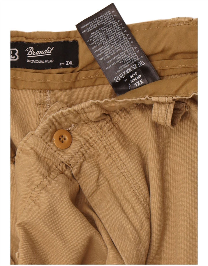 Brandit Herre Cargo Shorts 3XL W42 Beige Bomuld