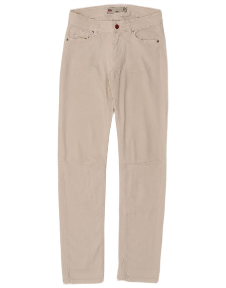 Roy Rogers Dame Slim Jeans IT 41 Medium W27 L31 Hvid Bomuld