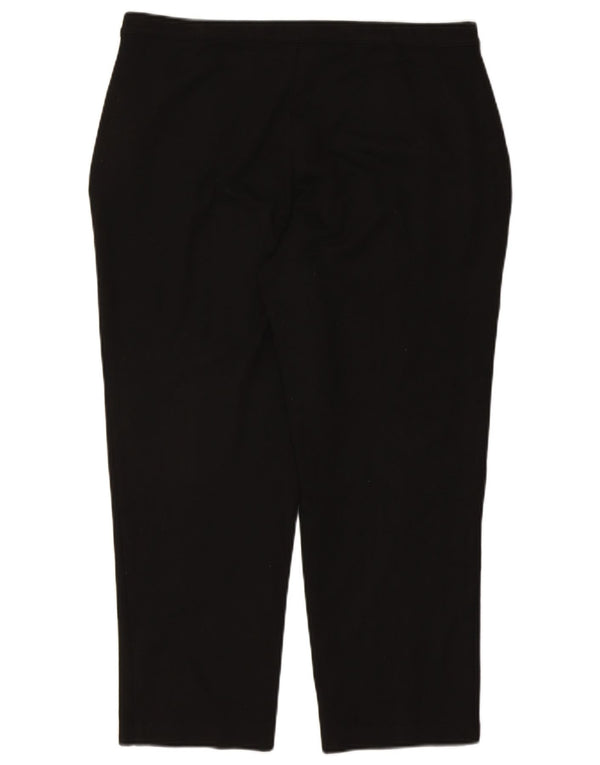 Marks & Spencer lige croppede bukser til kvinder UK 18 XL W38 L25 Sort