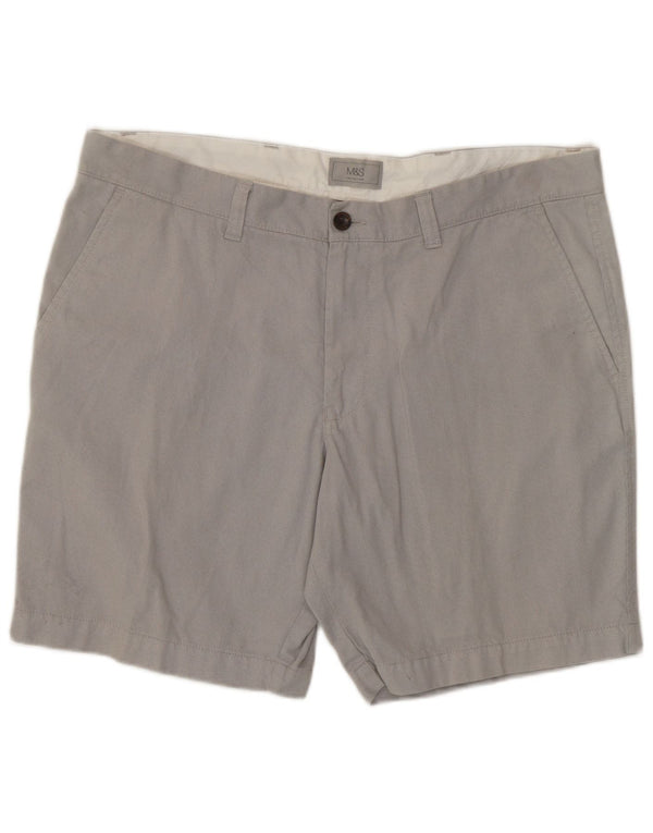 Marks & Spencer Herre Chino Shorts W38 XL Grå Bomuld