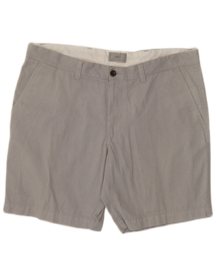 Marks & Spencer Herre Chino Shorts W38 XL Grå Bomuld