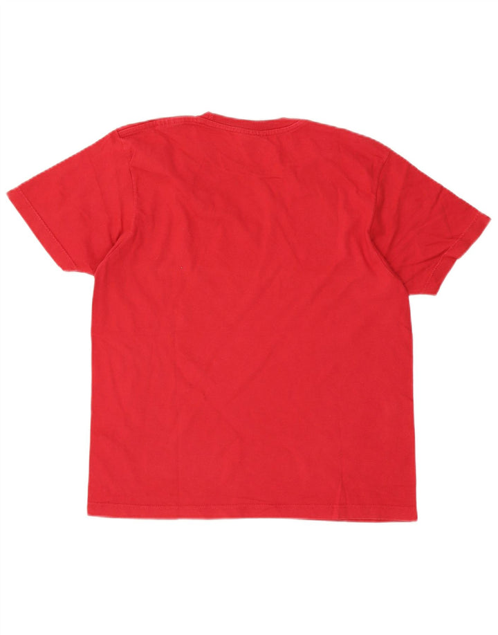 Champion Dame Grafisk T-Shirt Top UK 10 Lille Rød