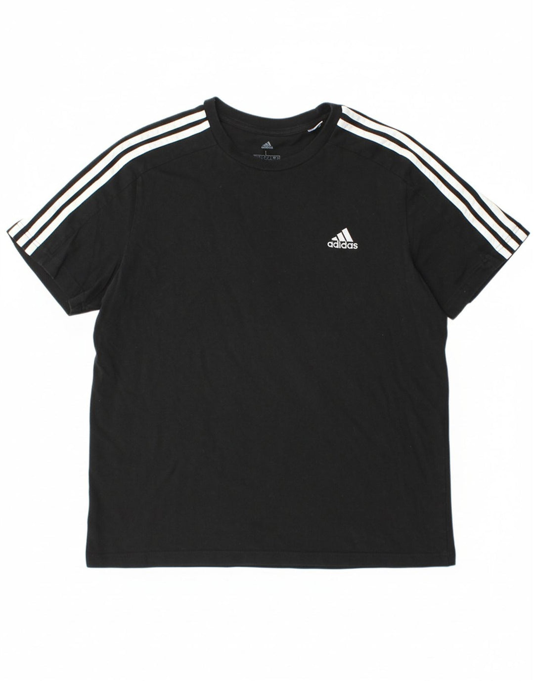 ADIDAS Mens T-Shirt Top Large Black Cotton