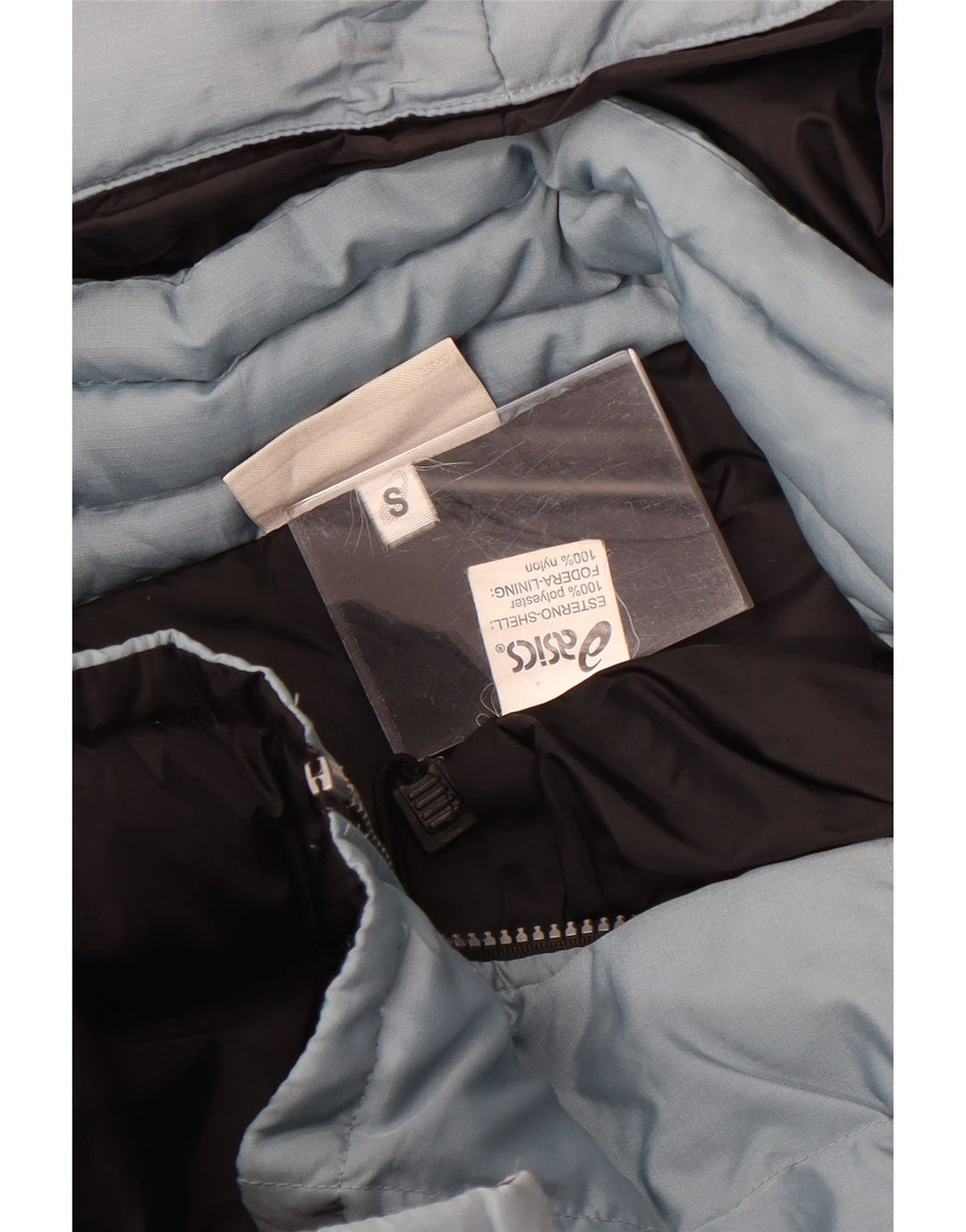 Asics Herre hættepolstret jakke UK 36 Small Blue Polyester