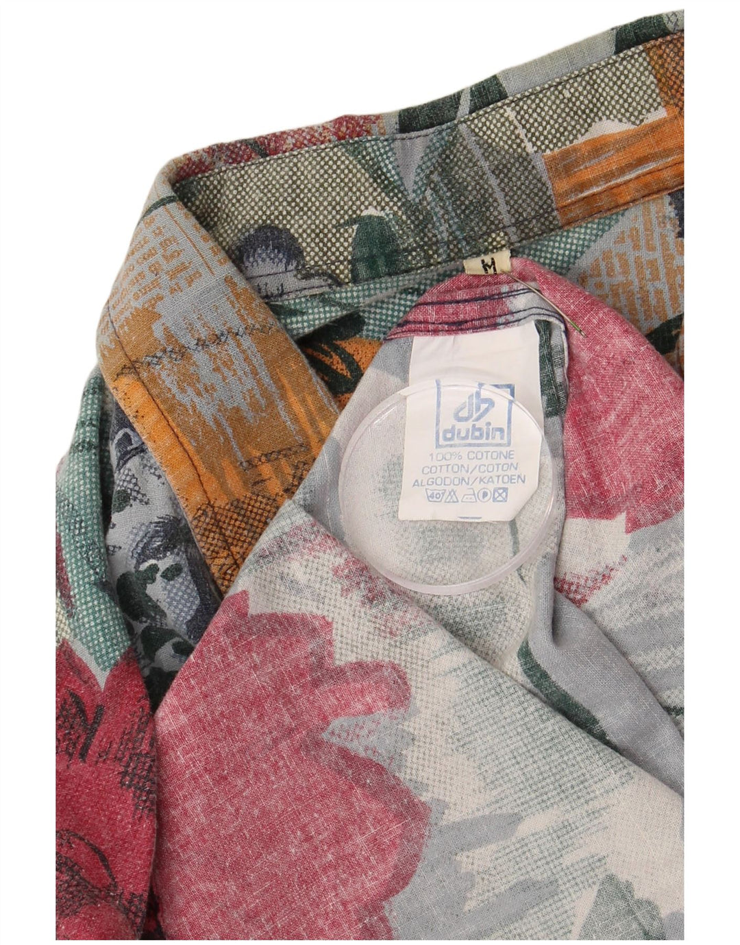 Dubin Kortærmet Herreskjorte Medium Flerfarvet Blomsterbomuld Hawaiiansk