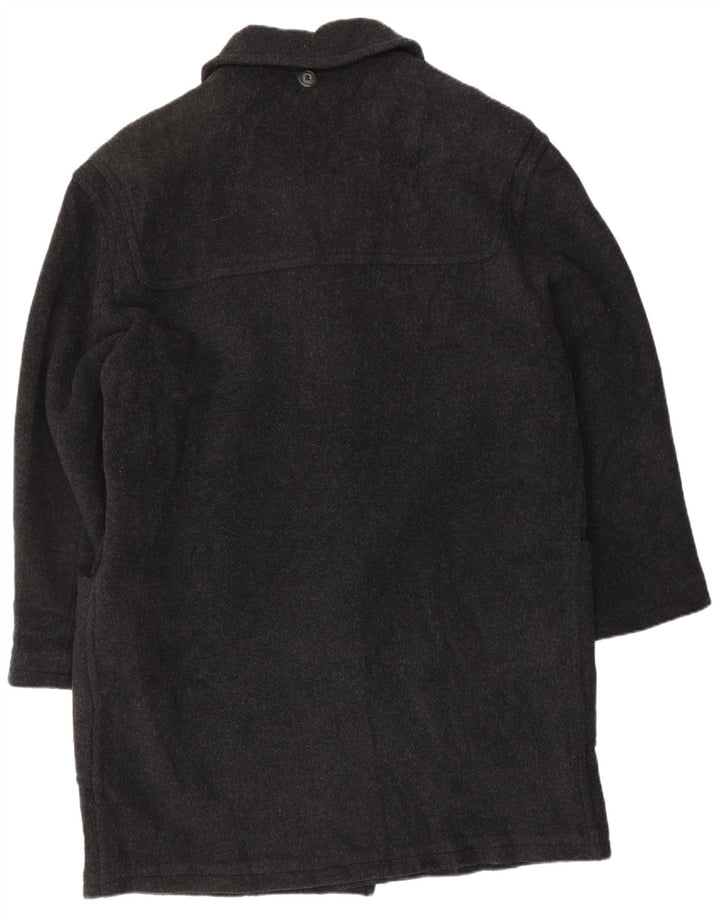 VINTAGE Herre Duffle Coat UK 46 3XL Grå Uld