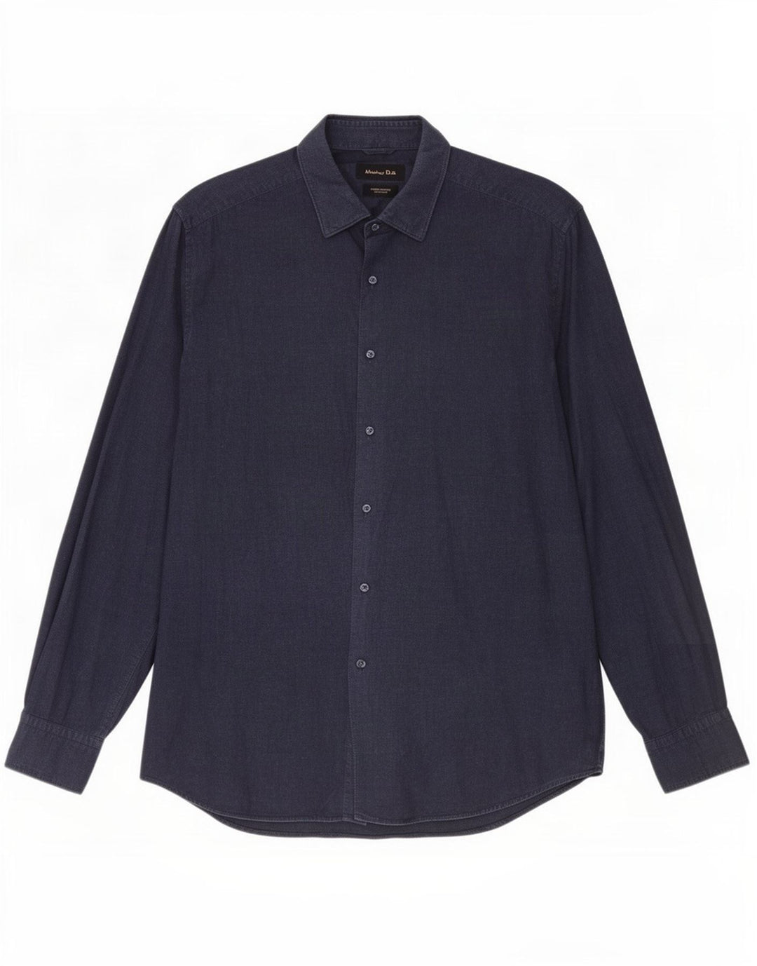 Massimo Dutti herreskjorte XL marineblå bomuld