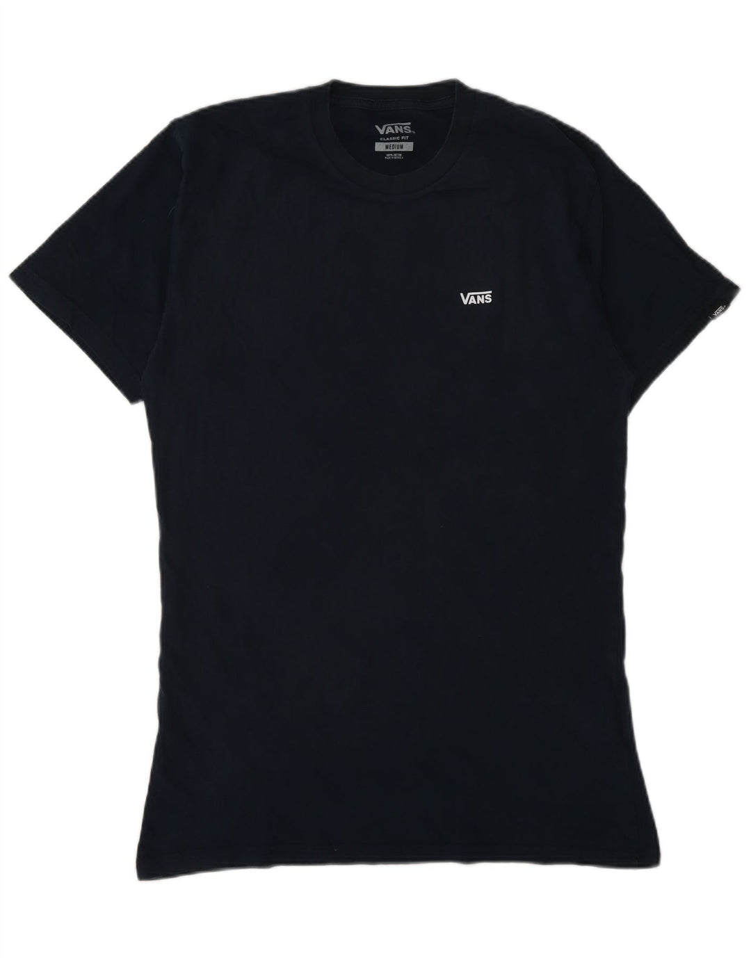 Vans Herre Classic Fit T-Shirt Top Medium Marineblå Bomuld