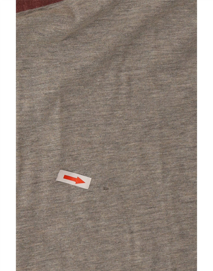 Puma Herre T-Shirt Top Medium Grå Colourblock Bomuld