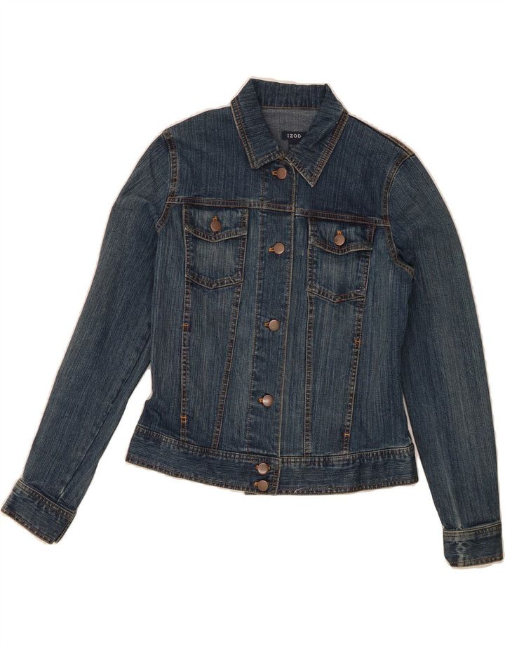 IZOD Womens Denim Jacket UK 10 Small Blue Cotton Vintage Izod and Second-Hand Izod from Messina Hembry 