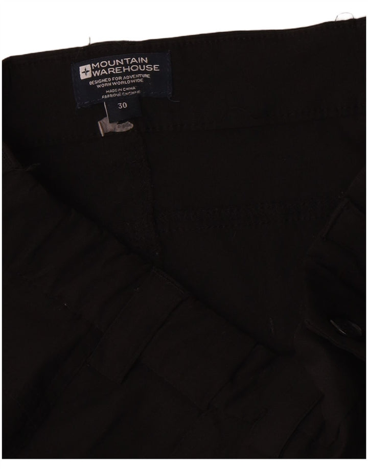 Mountain Warehouse Herre Straight Cargo Bukser W30 L33 Sort Nylon