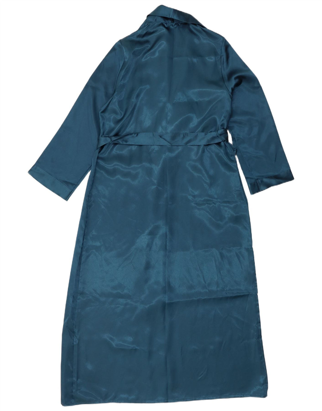 Marks & Spencer Dame Robe Maxi Dress UK 8/10 Small Blue Polyester