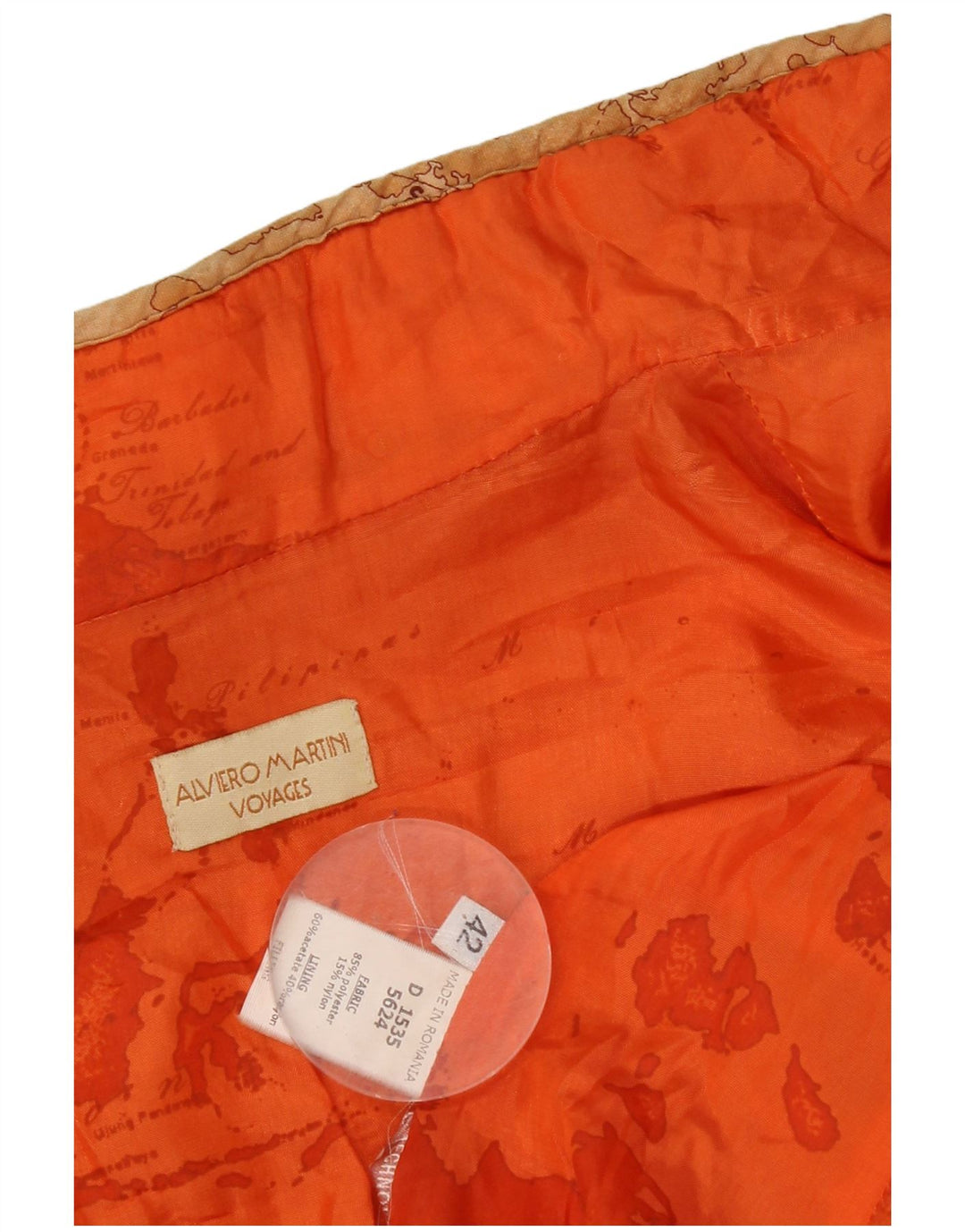 ALVIERO MARTINI Quiltet jakke til kvinder IT 42 Medium Sort Polyester