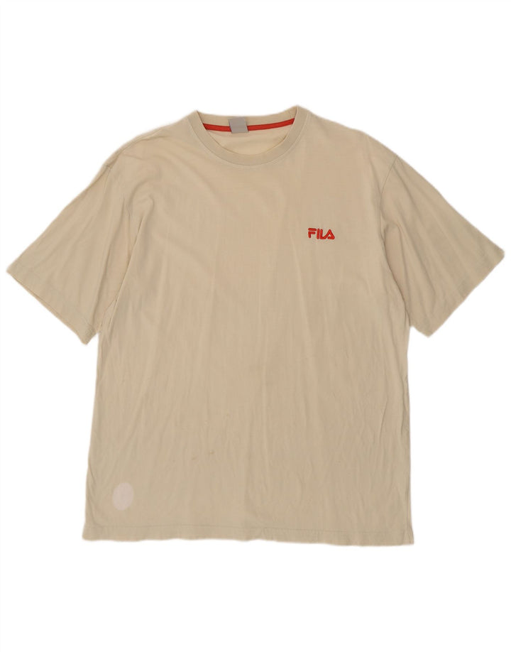 FILA Herre T-Shirt Top Stor Beige