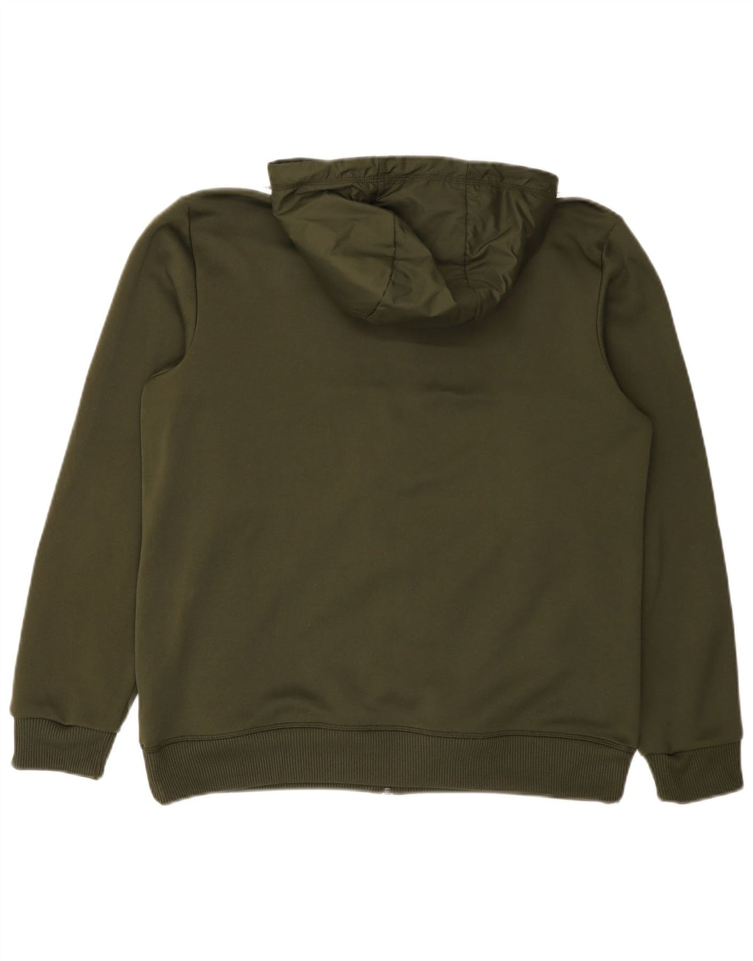 Adidas Hættetrøje med lynlås til mænd Stor grøn polyester