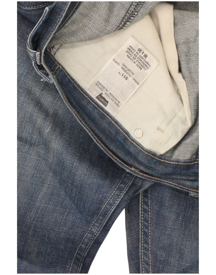 Levi's Slim Jeans til kvinder W30 L30 Blå Bomuld