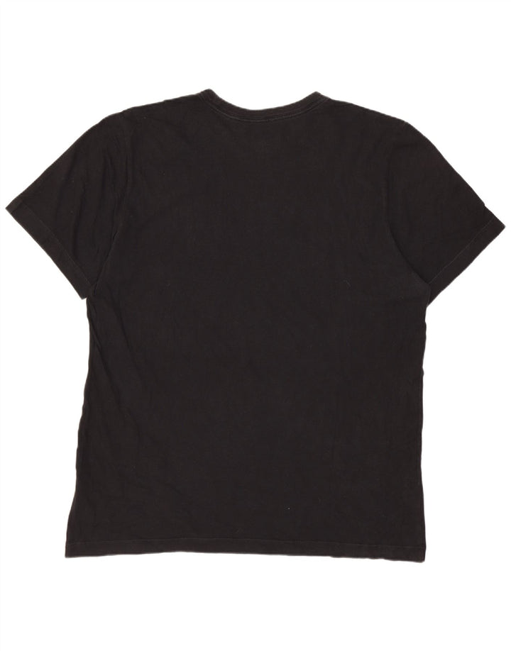 Nike Air Graphic T-shirt top til mænd, stor sort bomuld